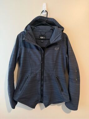 Fox Women's Dark Blue Hooded Utility Jacket
